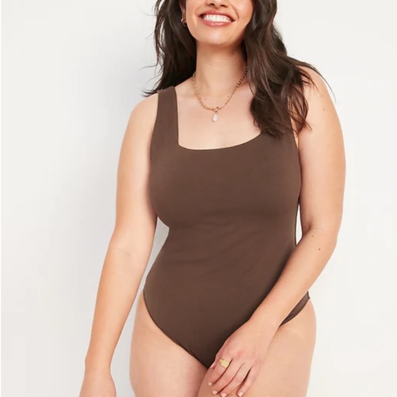Old navy Sleeveless Square-Neck Bodysuit - brown - Picture 3 of 10